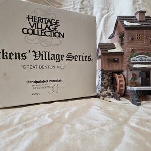 Dept 56. Dickens Heritage Village Collection Great Denton Mill. Orig. box. Mint